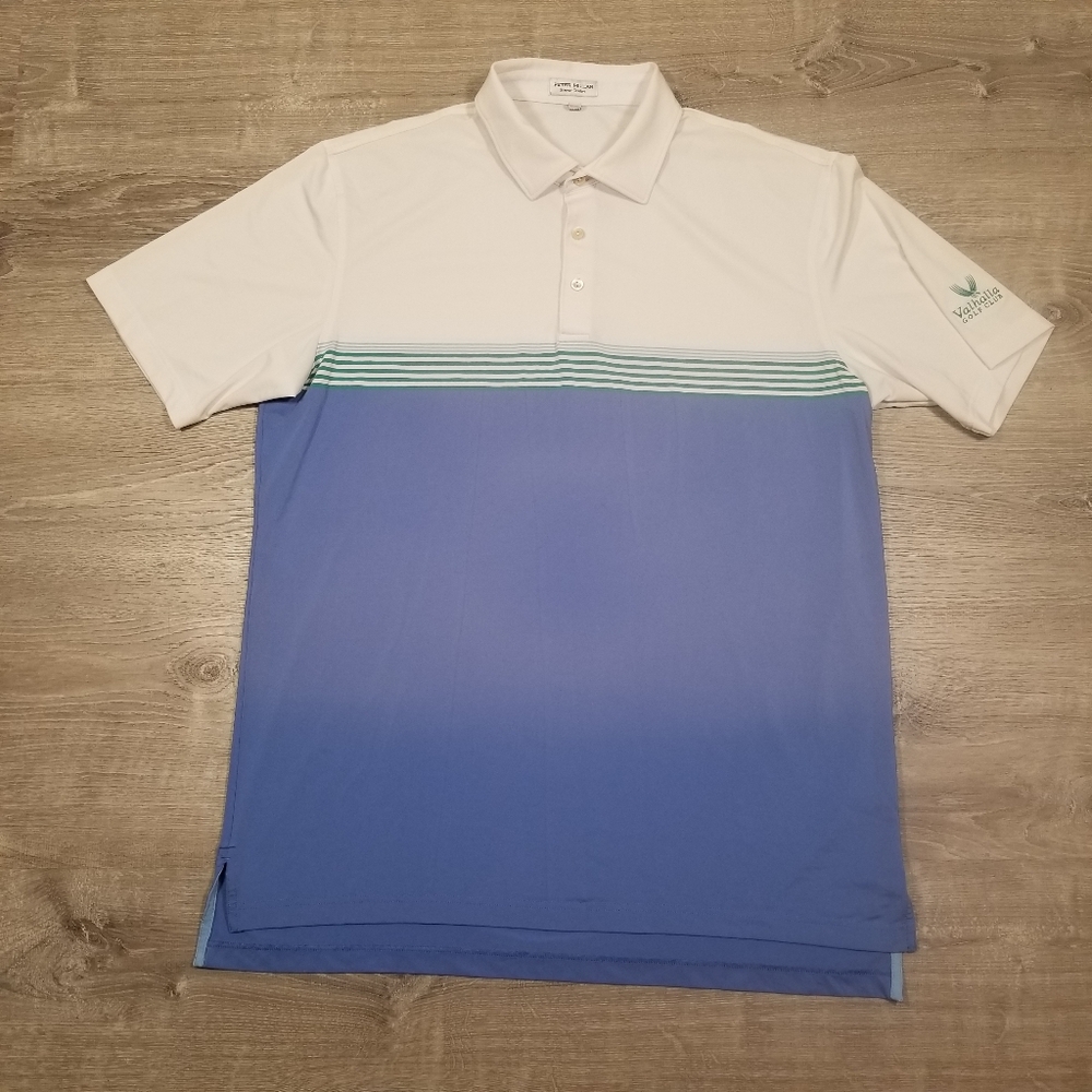 Peter Millar Summer Comfort Valhalla Golf Club Mens Polo Shirt Size Large
